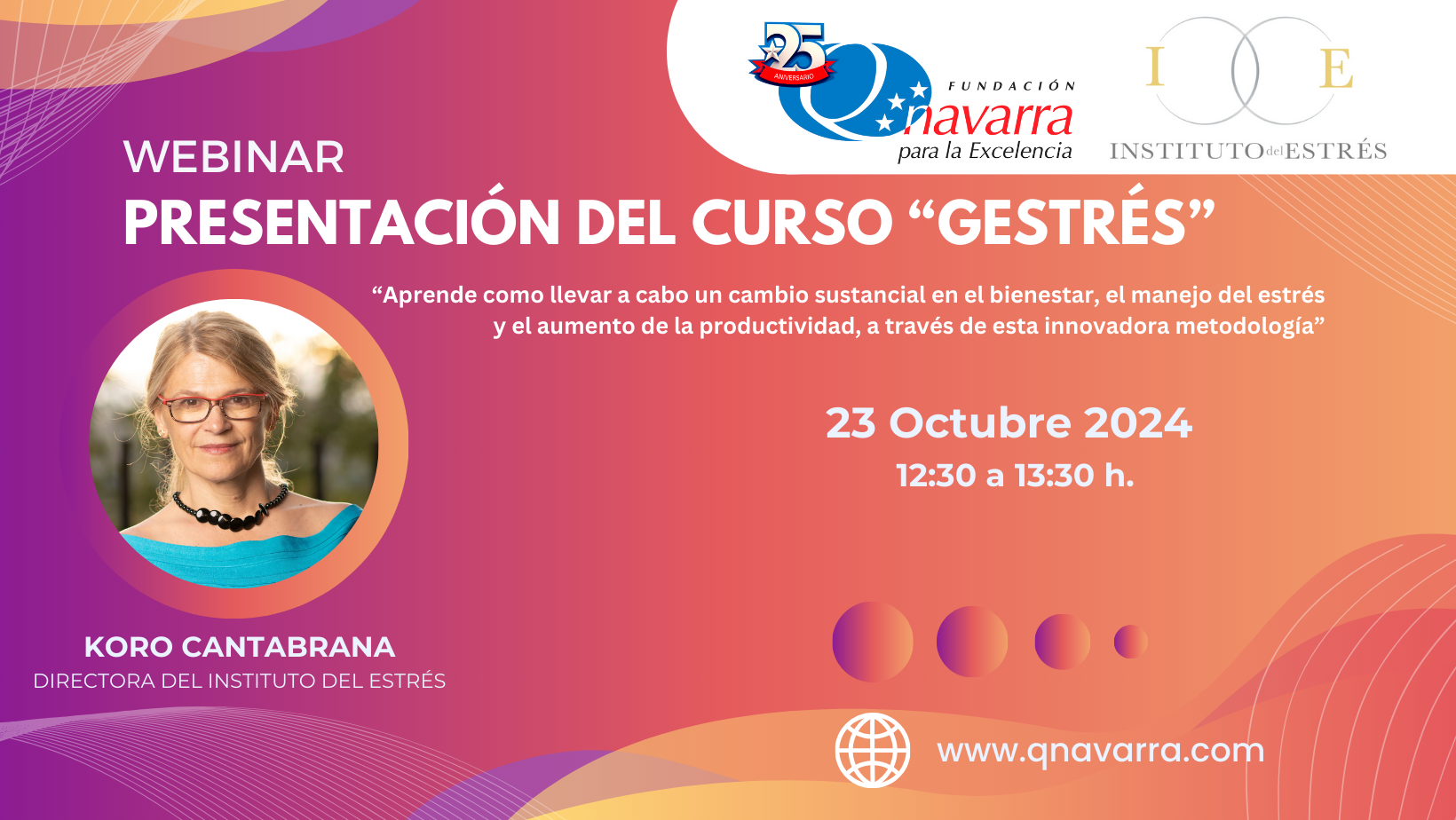 WEBINAR SOBRE GESTIÓN DEL ESTRÉS LABORAL